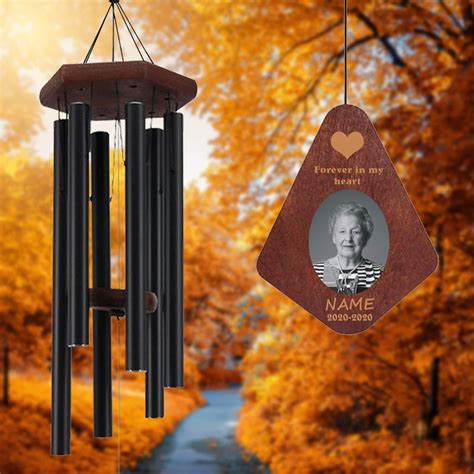 Personalized Memorial Wind Chimes Sympathy Condolence Bereavement Gift ...