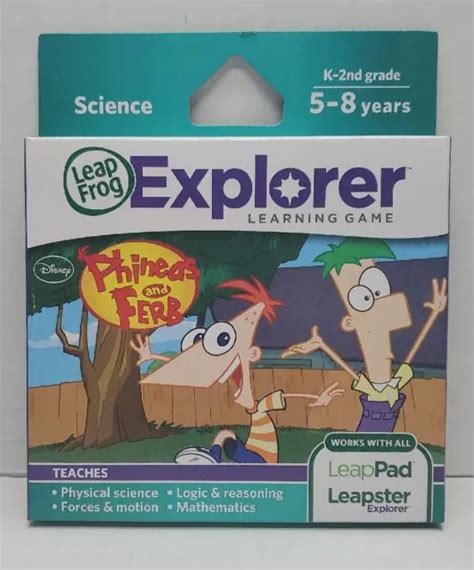 LEAPFROG LEAPPAD EXPLORER Learning: Phineas and Ferb game math physics NIB $12.99 - PicClick
