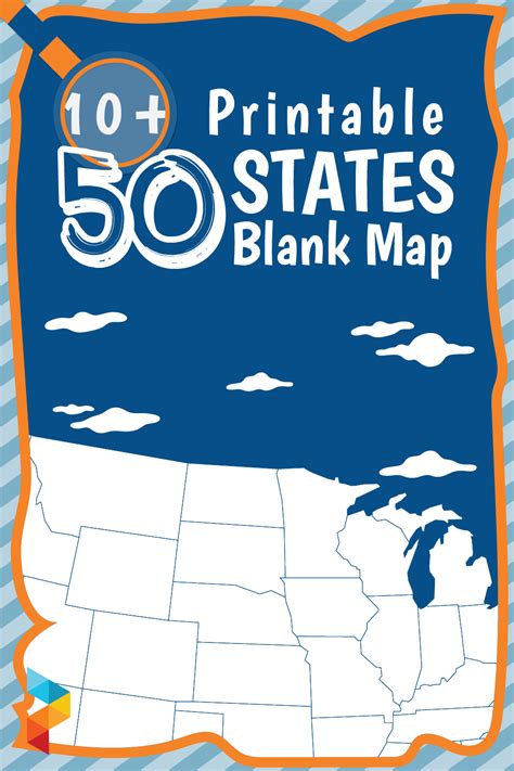 50 States Blank Map - 10 Free PDF Printables | Printablee