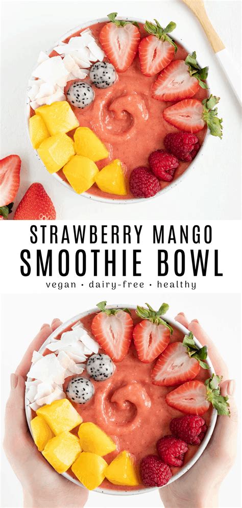 Strawberry Mango Smoothie Bowl | Recipe | Nutritious breakfast, Healthy breakfast recipes easy ...