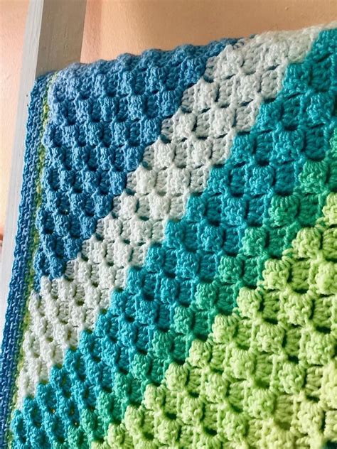 C2C Crochet Rectangle Baby Blanket Pattern Pdf Download Only Digital Product Crochet Baby ...