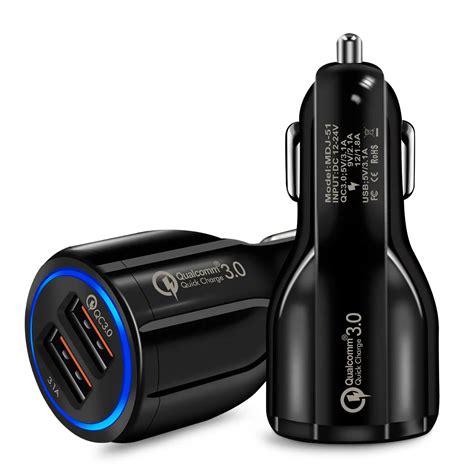 QC3.0 Quick Car Charger Adapter Universal Mobile Phone Charger for ...