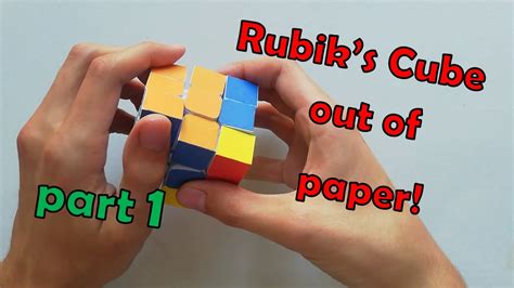 How to make a Paper Rubik's Cube | with template | part 1 - YouTube