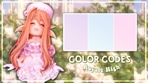 Custom color codes || Royale High || Part 1 || FaeryStellar - YouTube