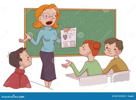 In the classroom stock vector. Illustration of cutout - 52753185