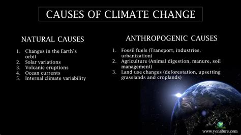 Climate change: Natural and Anthropogenic causes - Yo Nature