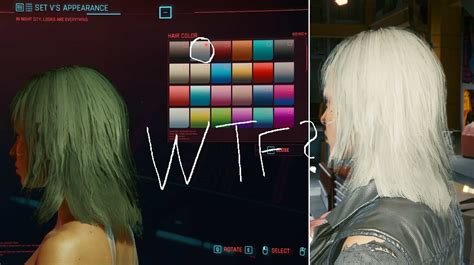 WTF Hair and Skin colors v1.0 - Cyberpunk 2077 Mod