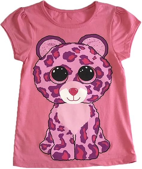 Amazon.com: Ty Beanie Boos Girls' Beanie Boo Ss Tee Shirt Pink: Clothing