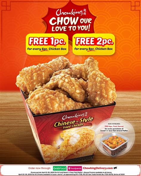 Manila Shopper: Chowking Chow Our Love Promo during Community Quarantine