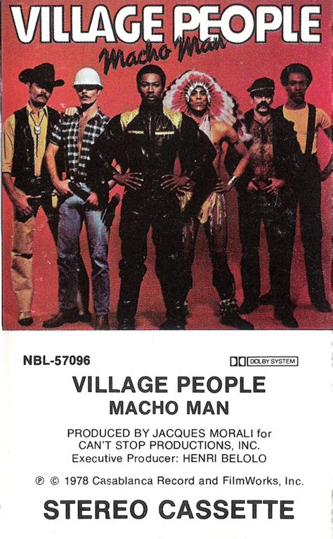 Village People - Macho Man (1978, Cassette) | Discogs