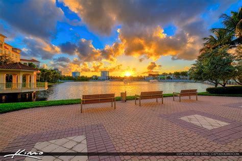 Landmark Downtown at the Gardens Sunset Lake Victoria PBG | Royal Stock ...