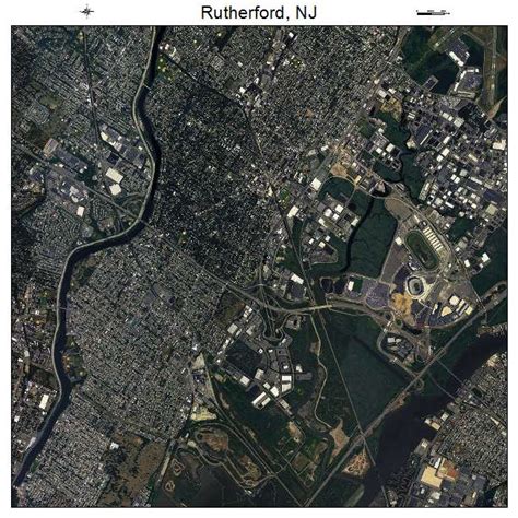 Aerial Photography Map of Rutherford, NJ New Jersey