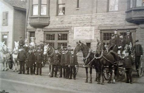 Men in Uniform with Horses in Pittston, Pennsylvania