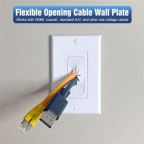 Cable Pass Through Wall Plate VCELINK