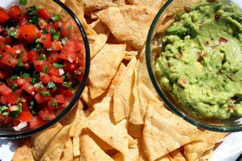 My perfect summer snackin' plate... Pico, Guac, & Tortilla Chips - All ...