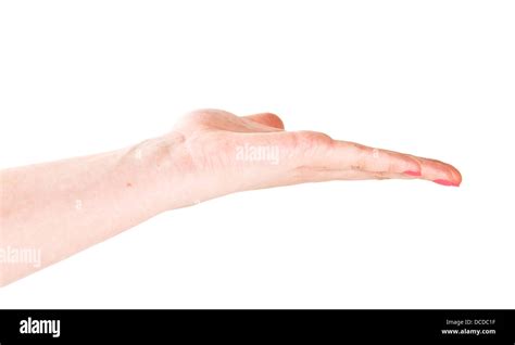 Open palm a hand gesture Stock Photo - Alamy