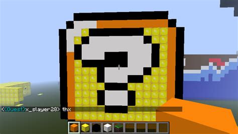 Super Mario World Item Block Minecraft Pixel Art by Mrpokefan108 on ...