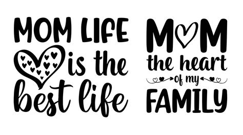 Mom's life is the best life, mom is the heart of my family. Mom's t-shirt design, Mother's day ...