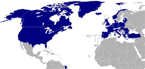 NATO Countries Names List and Map 2023