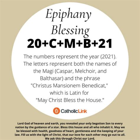 Epiphany Home Blessing And Prayer Service 2021 - Catholic-Link