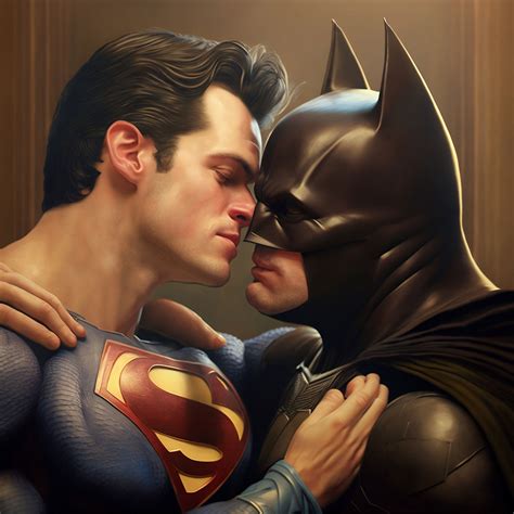 Yunome superman kissing batman hyper realistic--s by yunome69 on DeviantArt