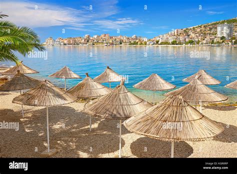 Albania - Saranda city beach Stock Photo - Alamy