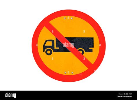 No trucks sign hi-res stock photography and images - Alamy