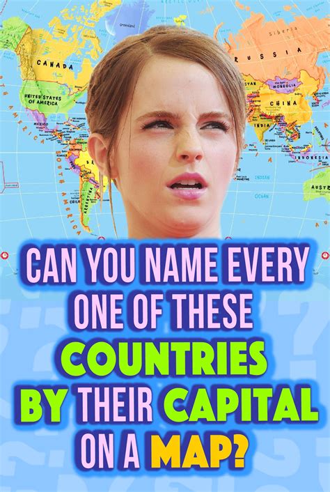 Quiz: Can You Name Every One Of These Countries By Their Capital On A Map? | Geography quiz ...