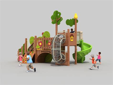 Wooden outdoor playground slide | Playground design, Kids playground ...