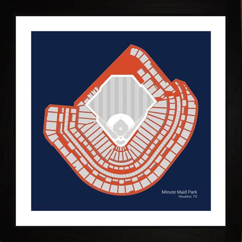 Minute Maid Park Houston Astros Stadium Seating Art Print | Etsy