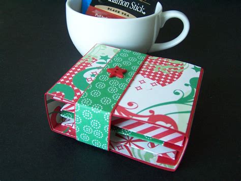 Christmas Tea Gift Box Tea Gift Box Tea Bag by PapermadebyK