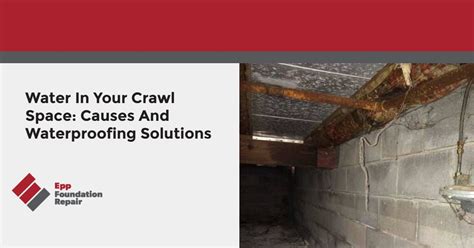 Water In Crawl Space: Causes And Waterproofing Solutions