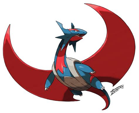 Mega Salamence (official design edited) by Tomycase.deviantart.com on ...