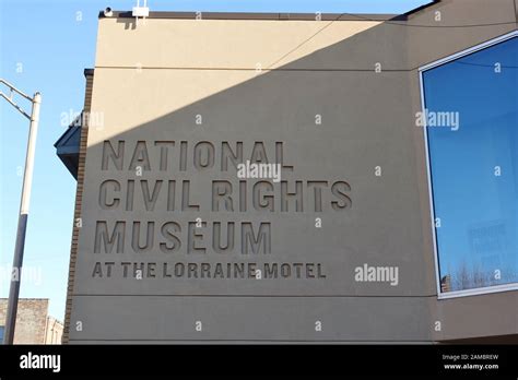 MEMPHIS, TN -5 JAN 2020- View of the National Civil Rights Museum at ...