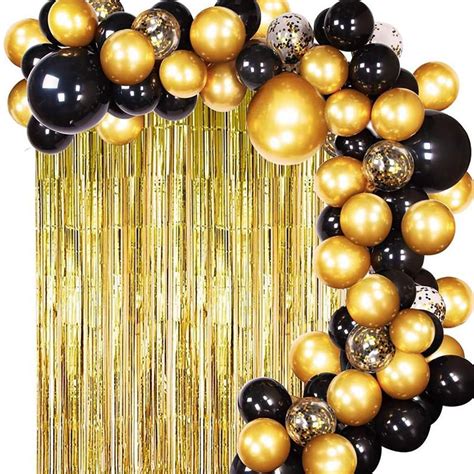 This item is unavailable | Etsy | Black and gold party decorations, Black and gold balloons ...