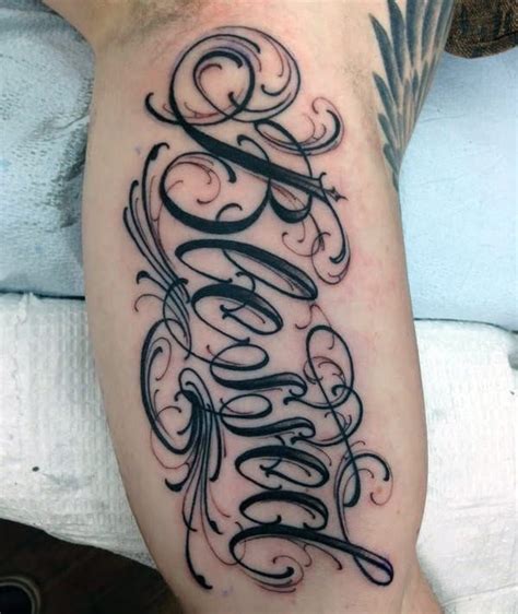 60 Blessed Tattoos For Men - Biblical Lettering Design Ideas