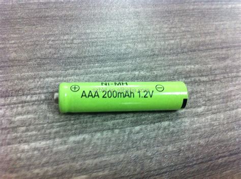 Ni-mh Aaa Rechargeable Battery 200mah 1.2v - Buy Aaa Rechargeable ...