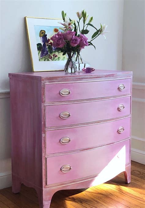 Vintage Pink Dresser Vintage Chest of Drawers | Etsy