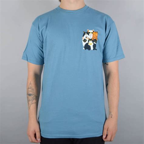 Enjoi Skateboards Cat Collage V2 Skate T-Shirt - Slate - SKATE CLOTHING ...