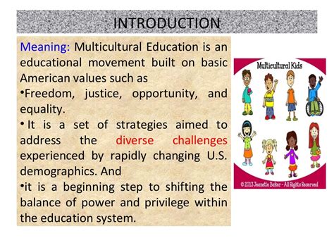 MULTICULTURAL EDUCATION: