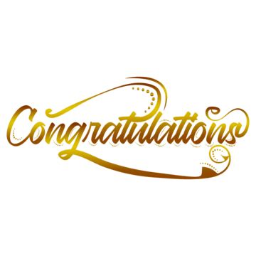 Gold Congratulations PNG Transparent Images Free Download | Vector Files | Pngtree
