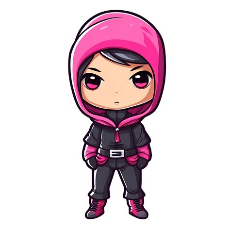 Cute Ninja Girl Clipart Illustration AI Generative 27238515 PNG