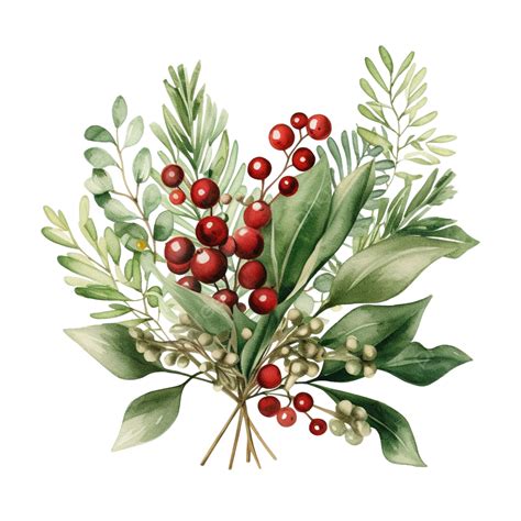 Christmas Greenery PNG, Vector, PSD, and Clipart With Transparent ...