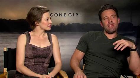 GONE GIRL interview with Ben Affleck & Carrie Coon - Leftovers, Batman ...