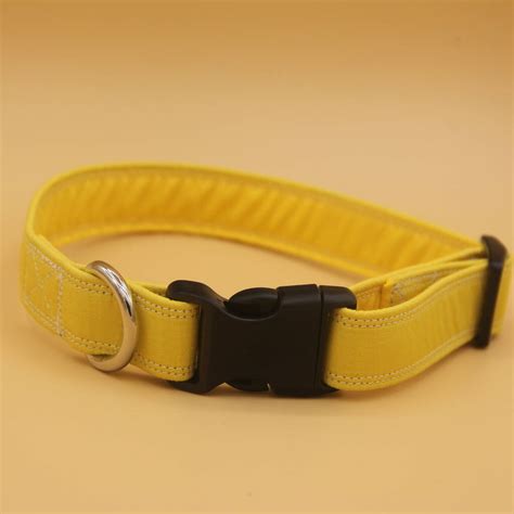 Yellow Dog Collar By Muddy Paws Accessories