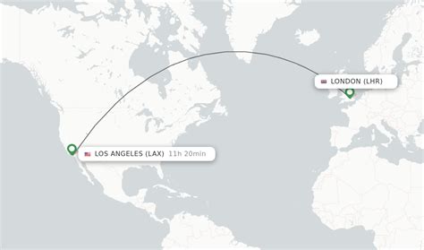 Direct (non-stop) flights from London to Los Angeles - schedules ...