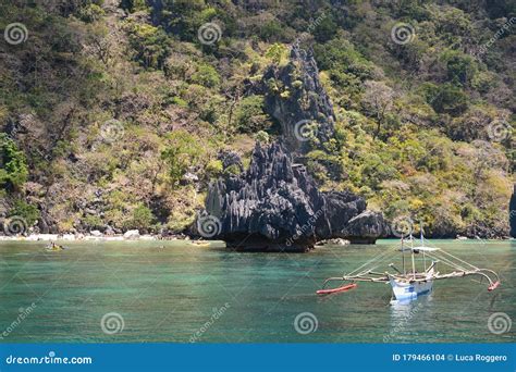 Cadlao Island At Sunset. View From El Nido Bay. Palawan. Philippines ...