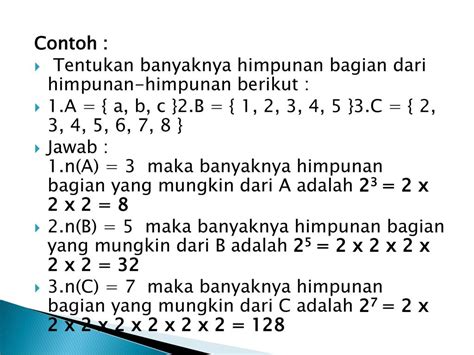 Detail Contoh Soal Himpunan Bagian Koleksi Nomer 17