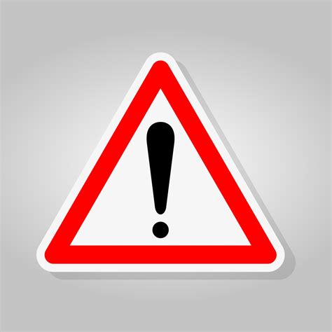 Warning Symbol Sign Isolate On White Background,Vector Illustration 2261084 Vector Art at Vecteezy