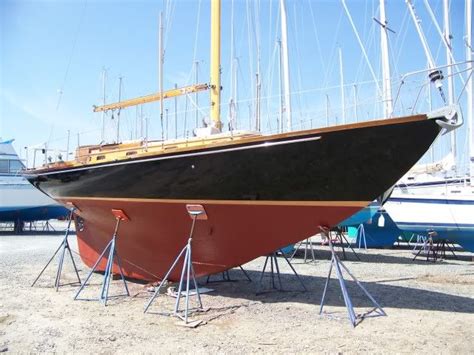 polyurethane topsides paint on a wooden boat saved for color scheme ideas | Boat, Sailing yacht ...